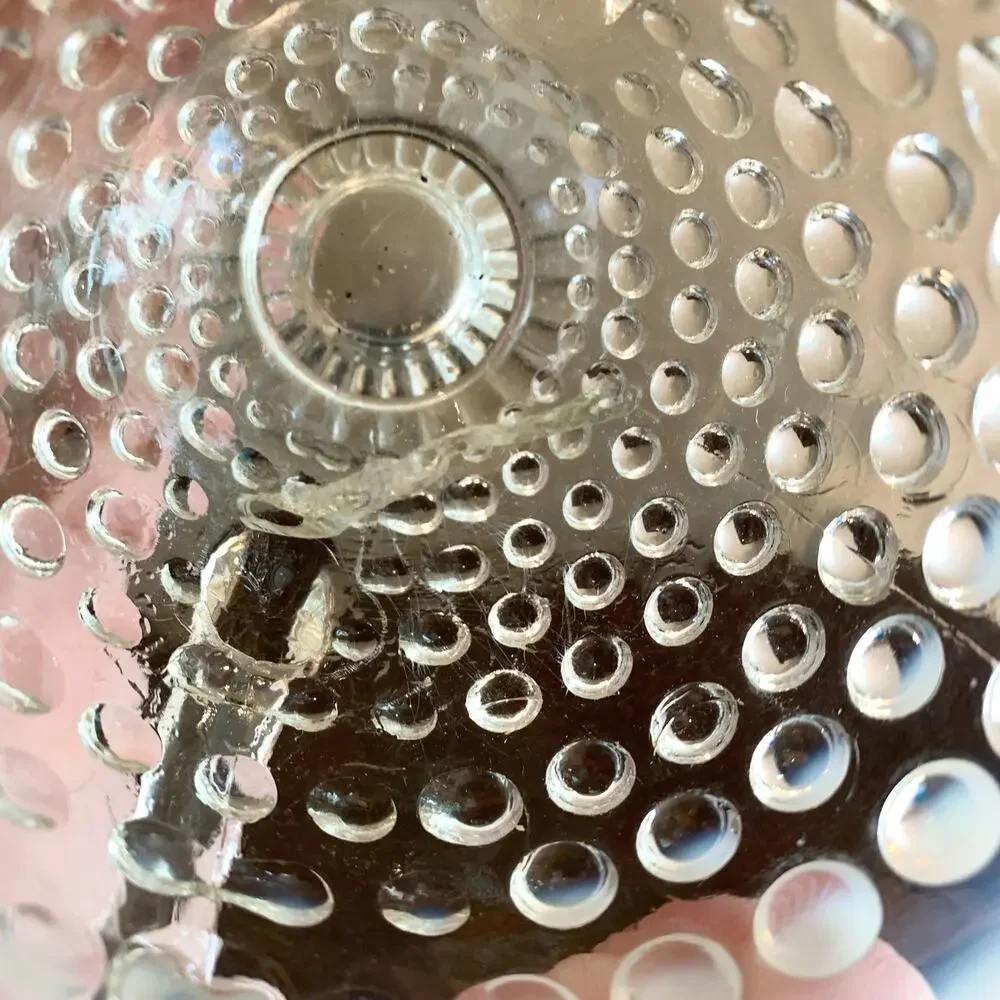 Anchor Hocking‎ 1950s Opalescent Hobnail Moonstone Creamer & Sugar